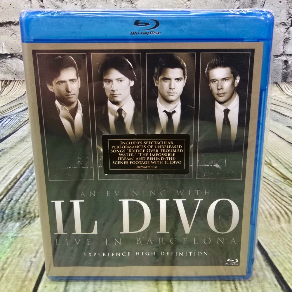 An Evening with IL DIVO Live in Barcelona‎ Blu-ray HD Region Free NEW Sealed